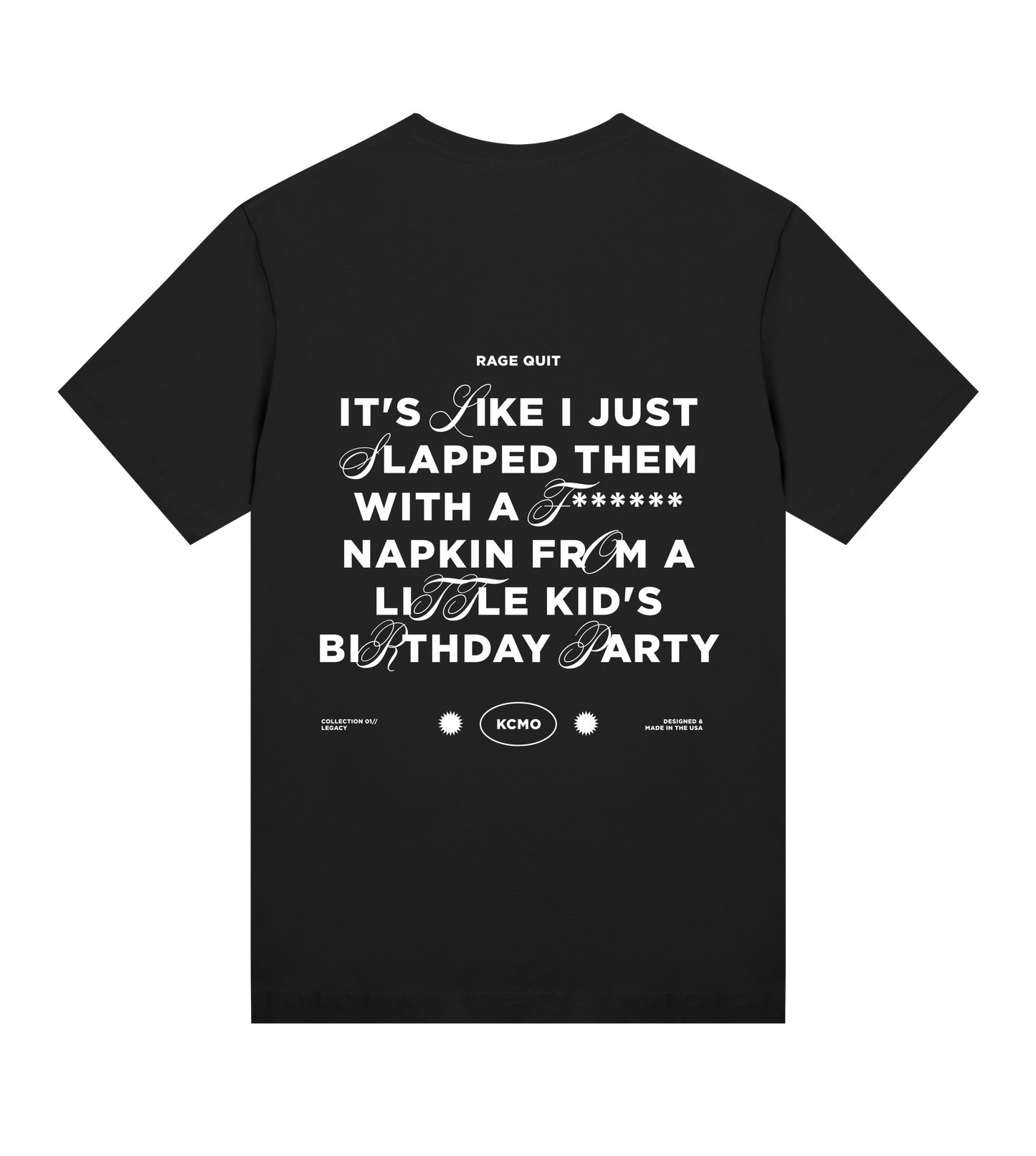 W - Napkins Tee - Dark Mode