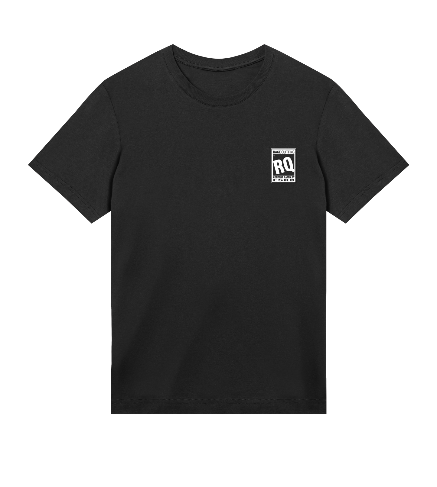 Rage Quit ESRB Breast Tee - Dark Mode