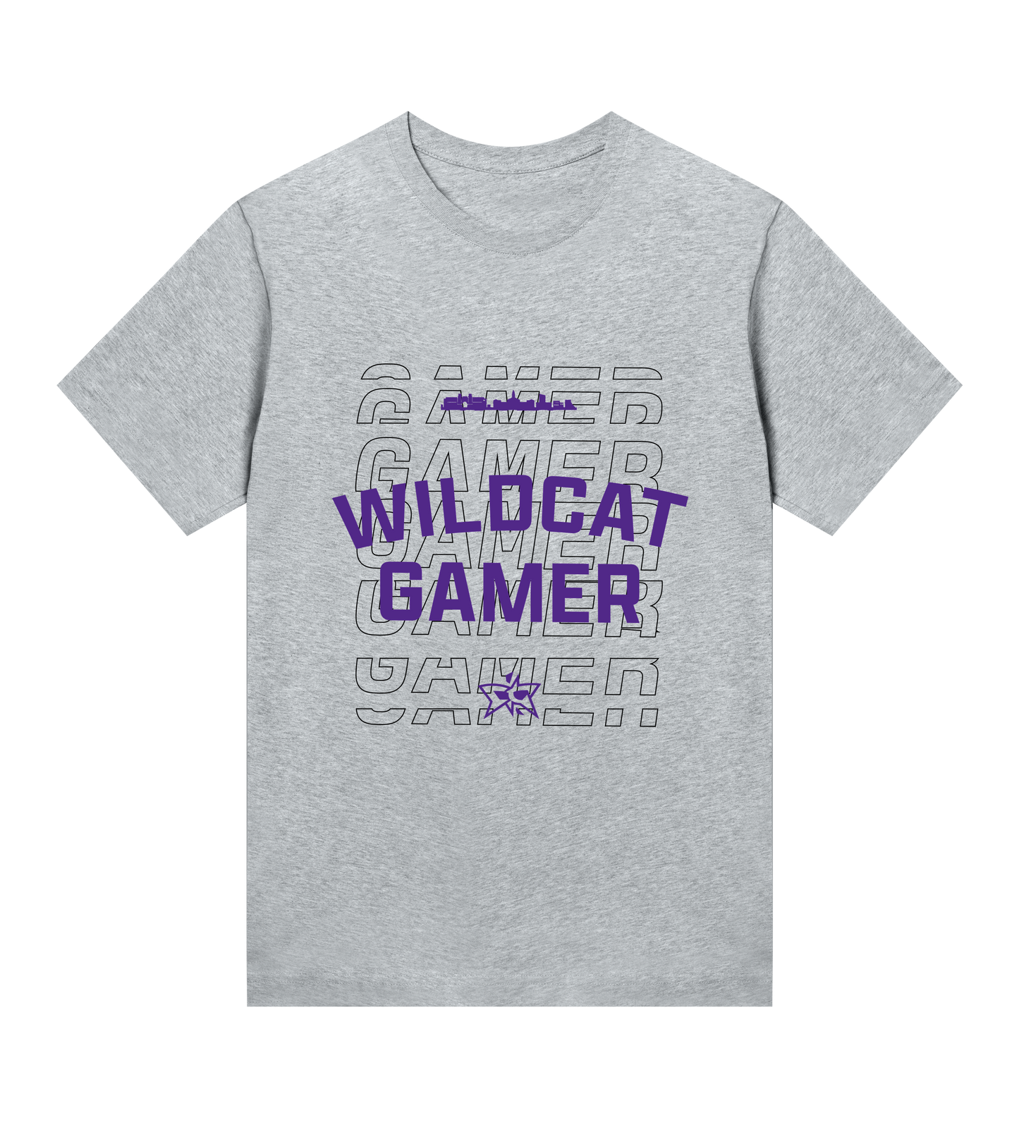 W - Wildcat Gamer Collegiate Tee