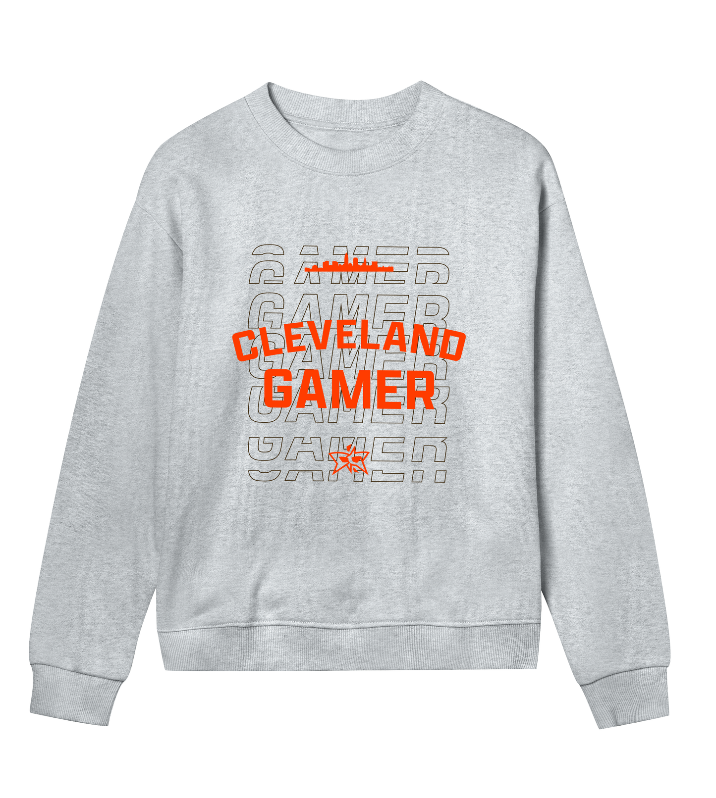 W - Cleveland Gamer Skyline Crew - Orange