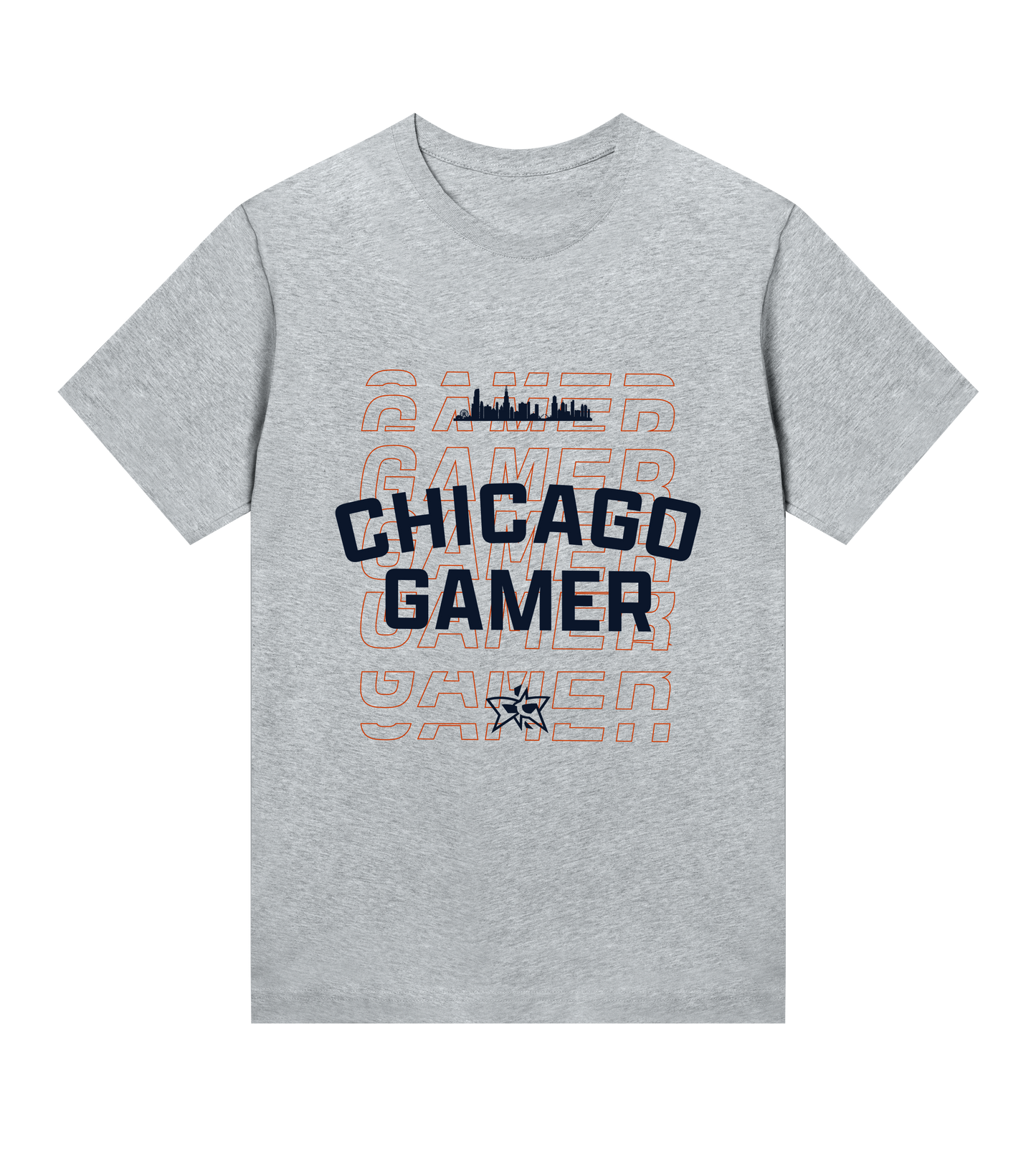 W - Chicago Gamer Skyline Tee - Navy