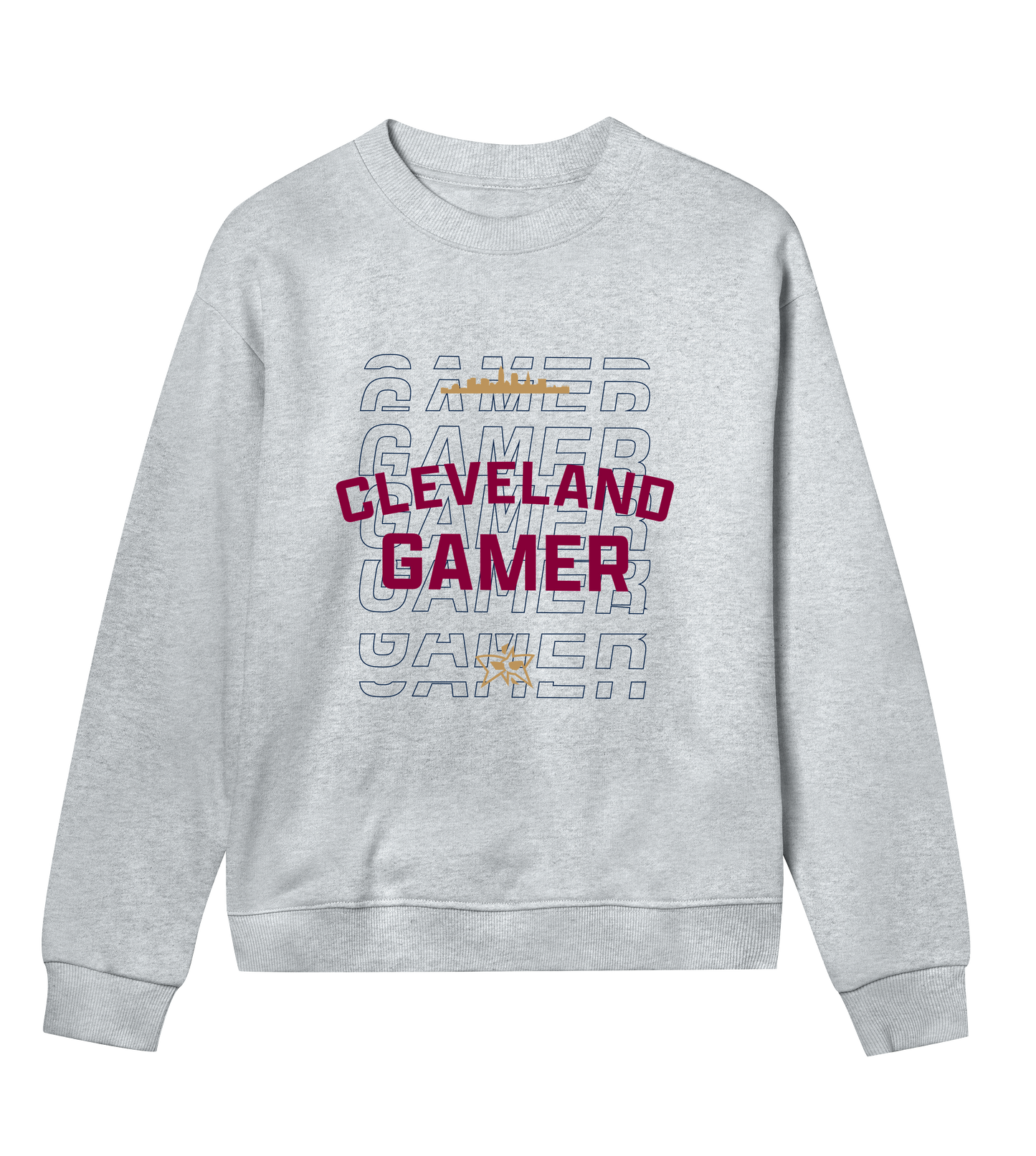 W - Cleveland Gamer Skyline Crew - 3 Color