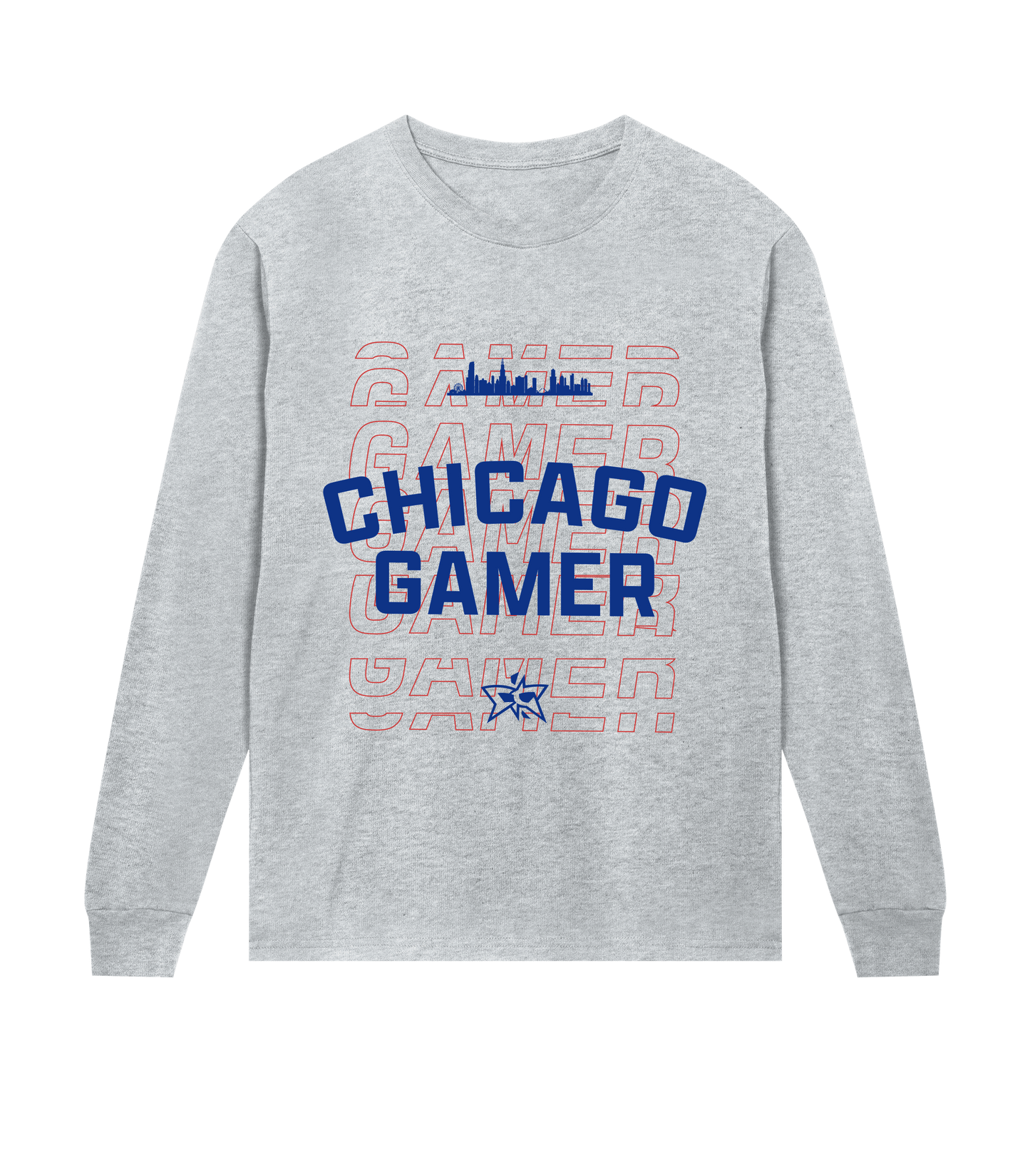 Chicago Gamer Skyline LS - Blue