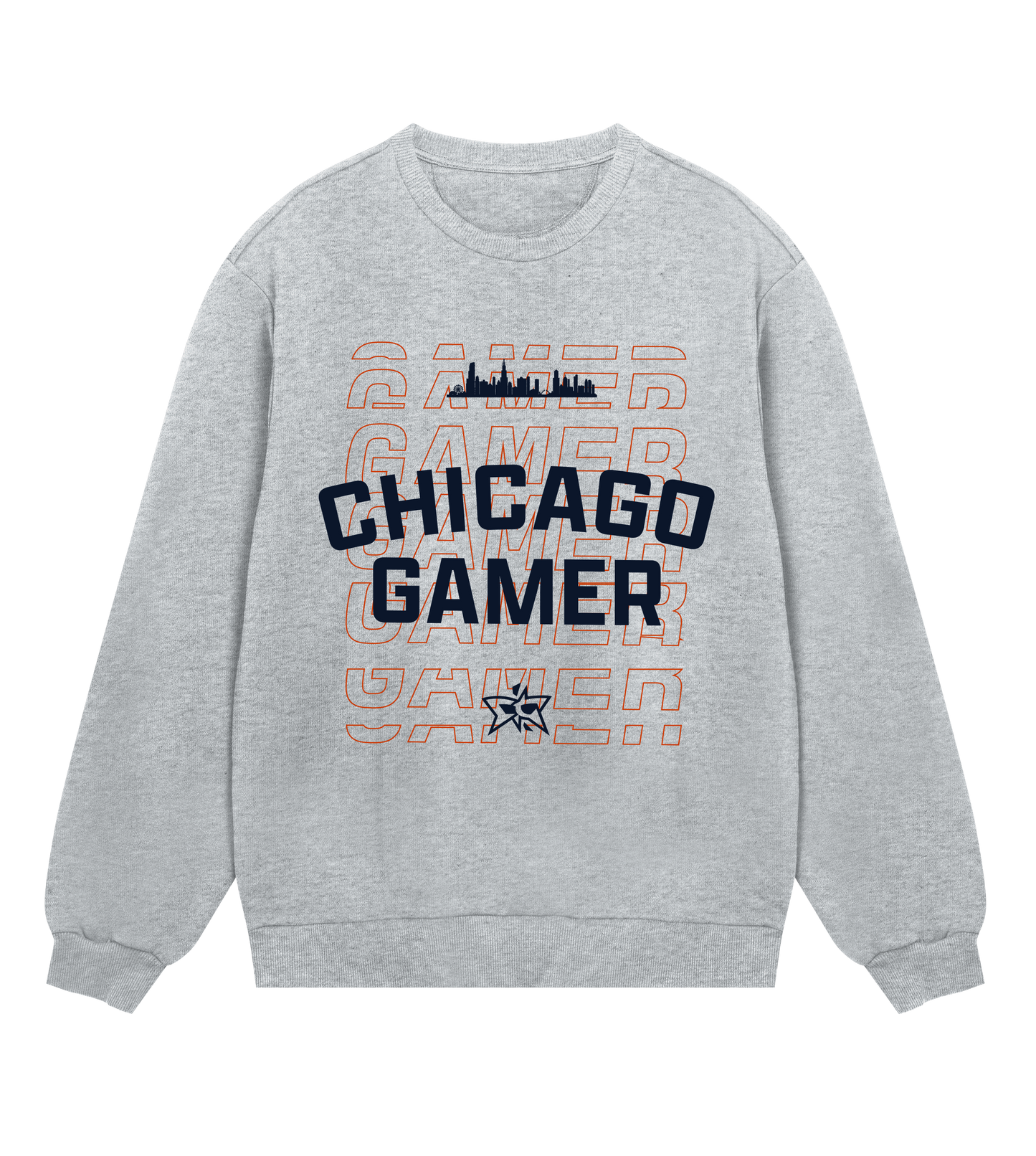 Chicago Gamer Skyline Crew - Navy