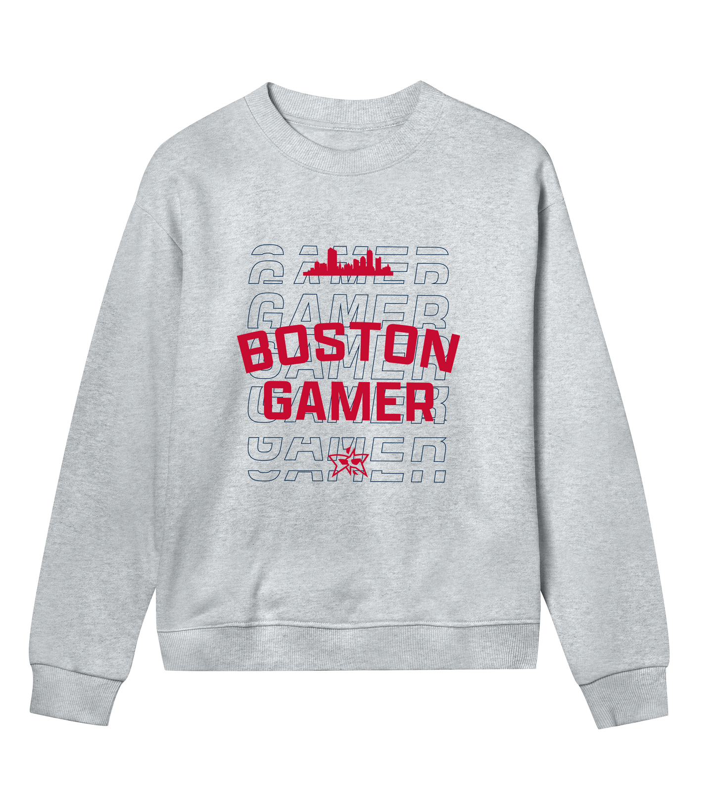 W - Boston Gamer Skyline Crew - Red