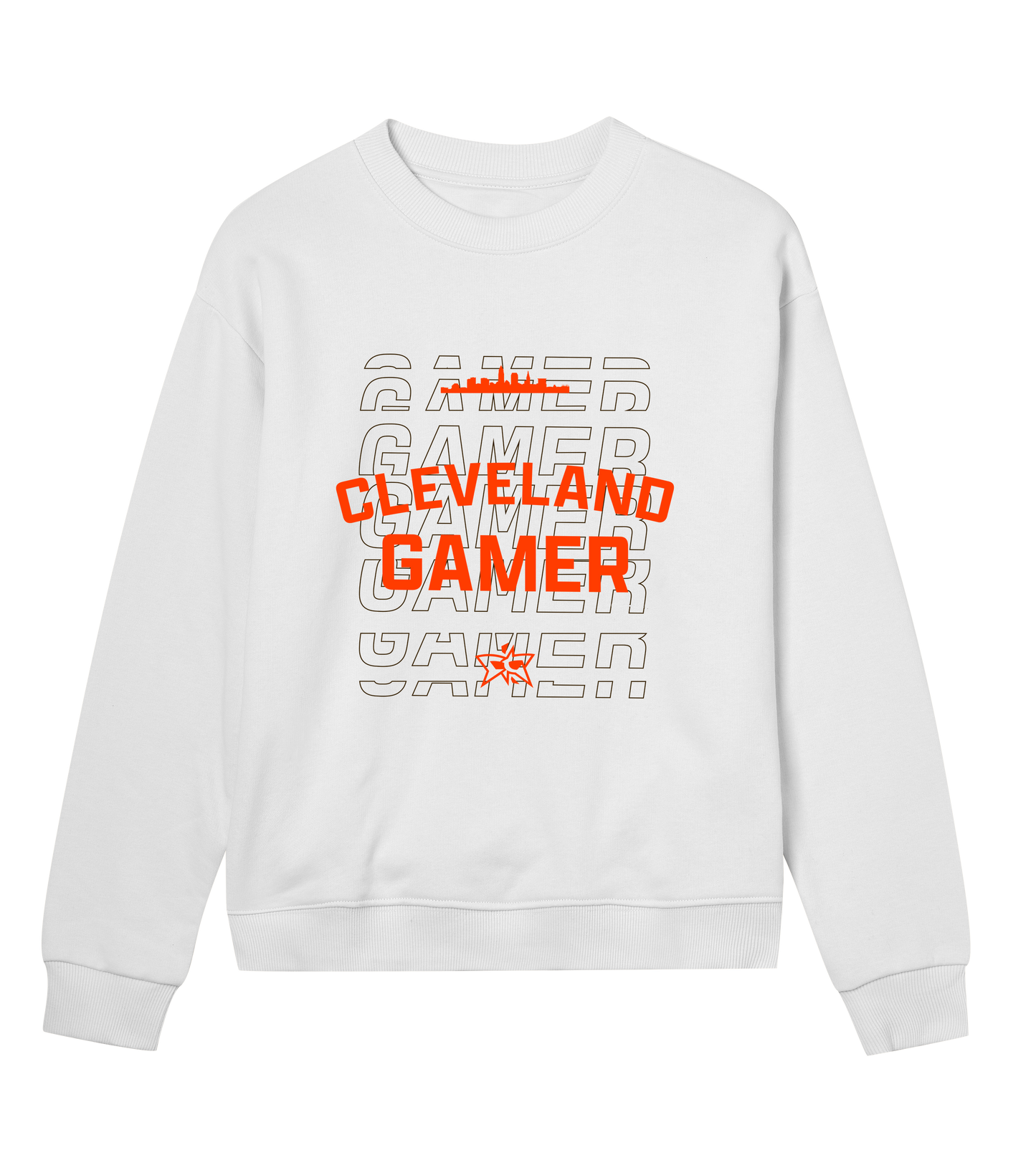 W - Cleveland Gamer Skyline Crew - Orange