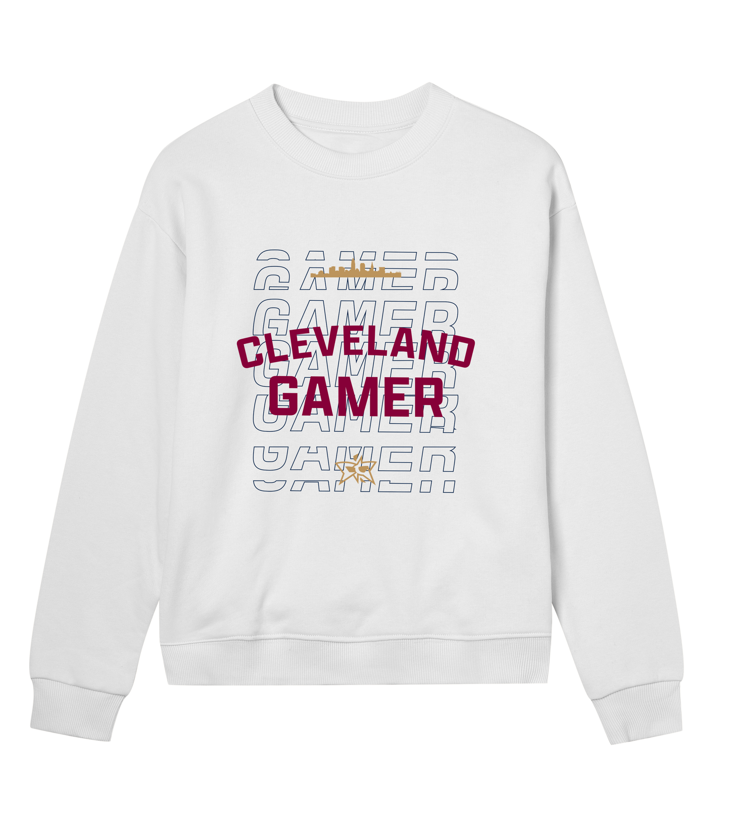 W - Cleveland Gamer Skyline Crew - 3 Color