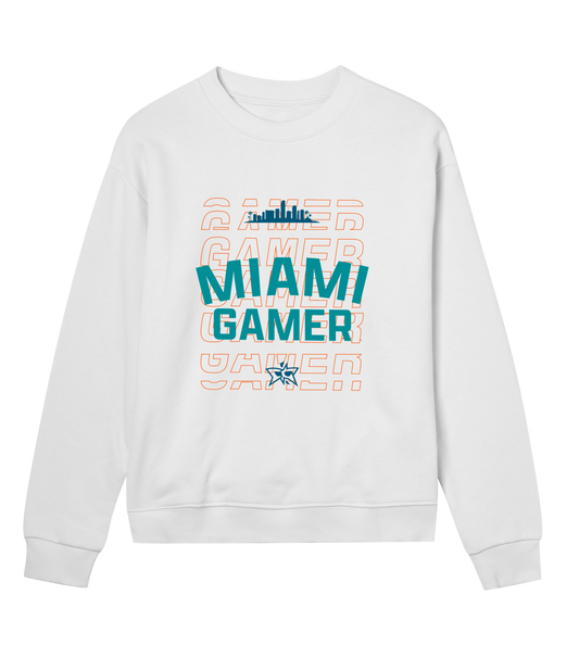 W - Miami Gamer Skyline Crew - 3 Color