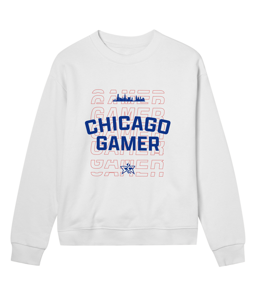 W - Chicago Gamer Skyline Crew - Blue