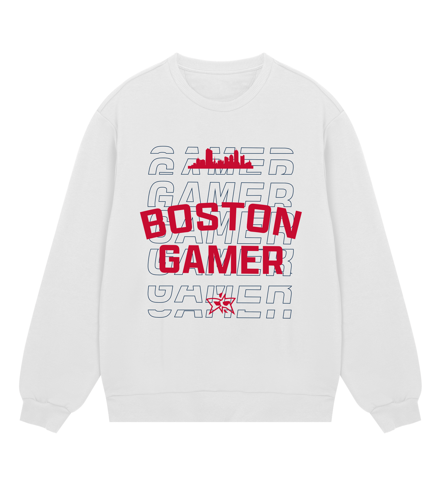 Boston Gamer Skyline Crew - Red