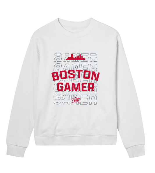 W - Boston Gamer Skyline Crew - Red