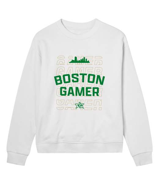 W - Boston Gamer Skyline Crew - Green