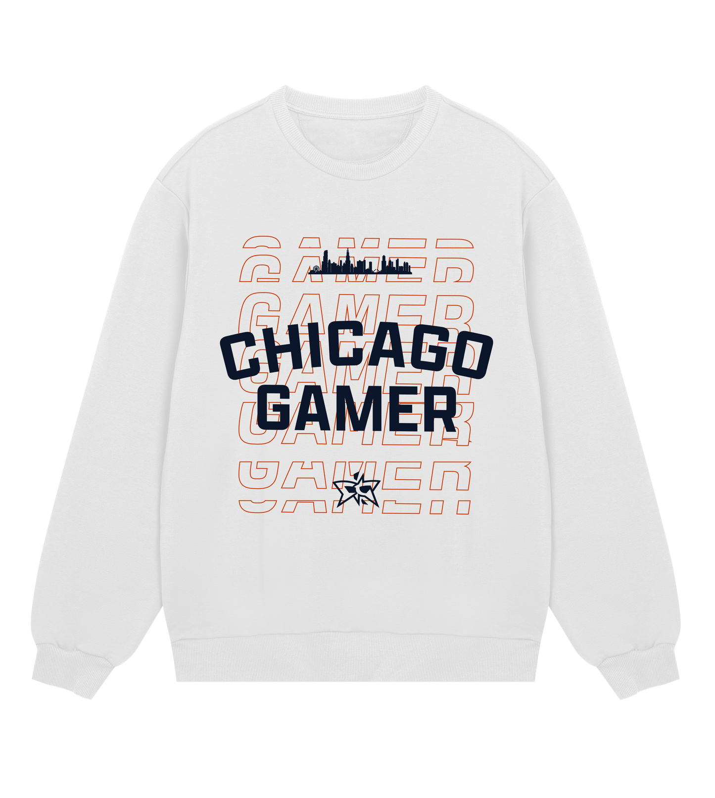 Chicago Gamer Skyline Crew - Navy