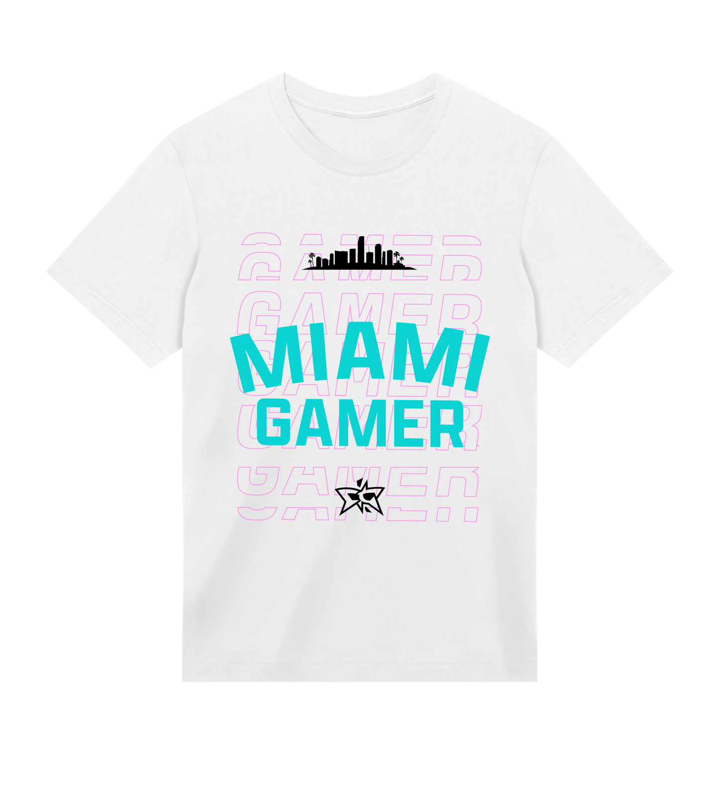 Miami Gamer Skyline Tee - Vice City