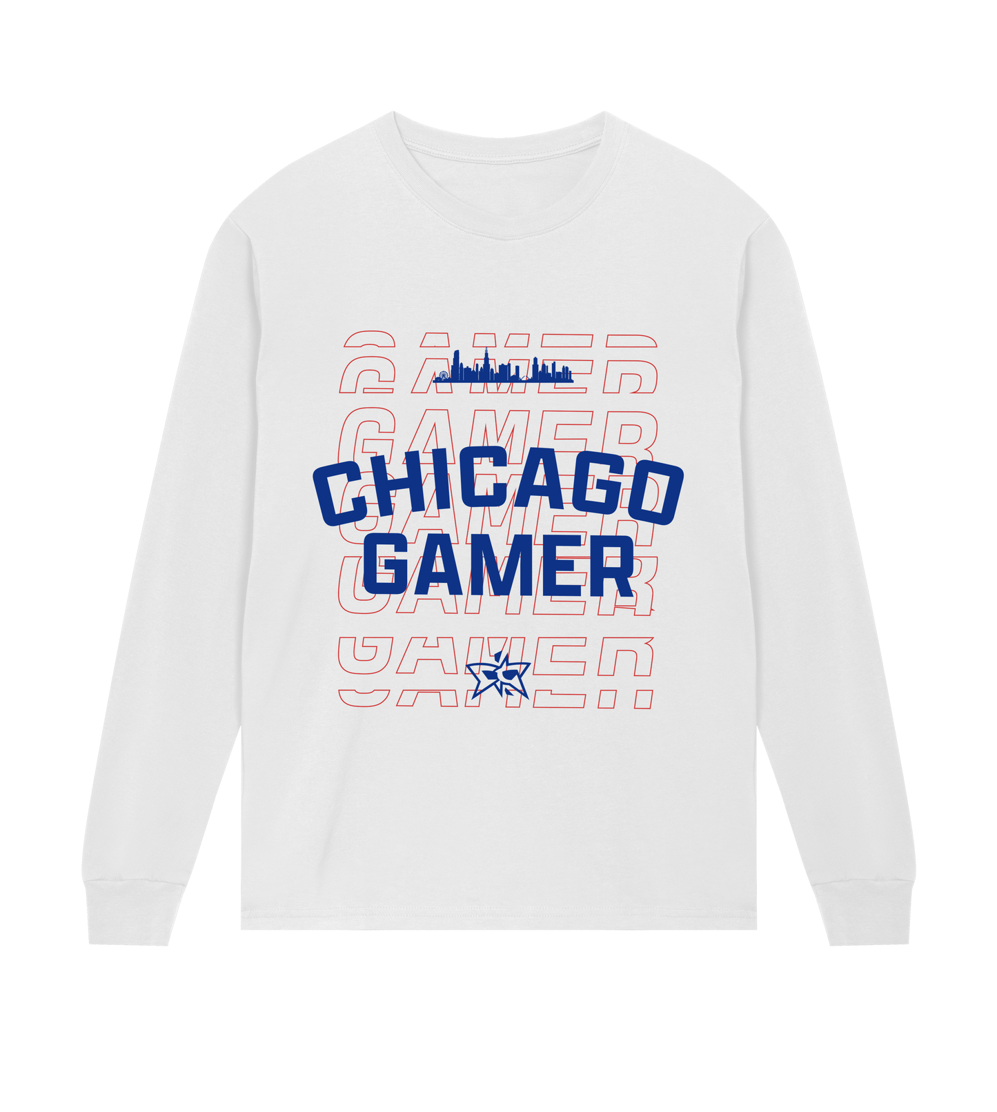 Chicago Gamer Skyline LS - Blue