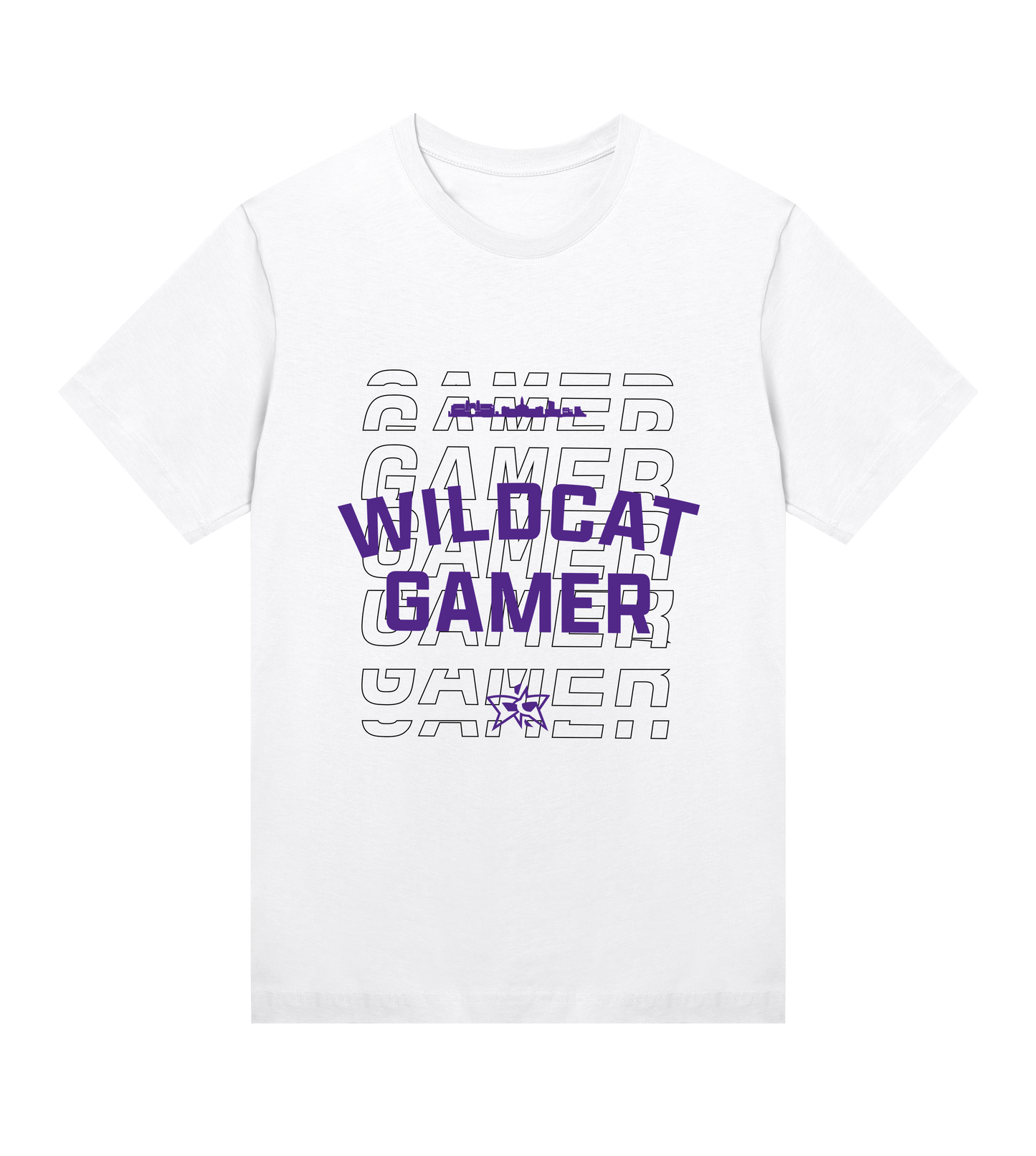 W - Wildcat Gamer Collegiate Tee