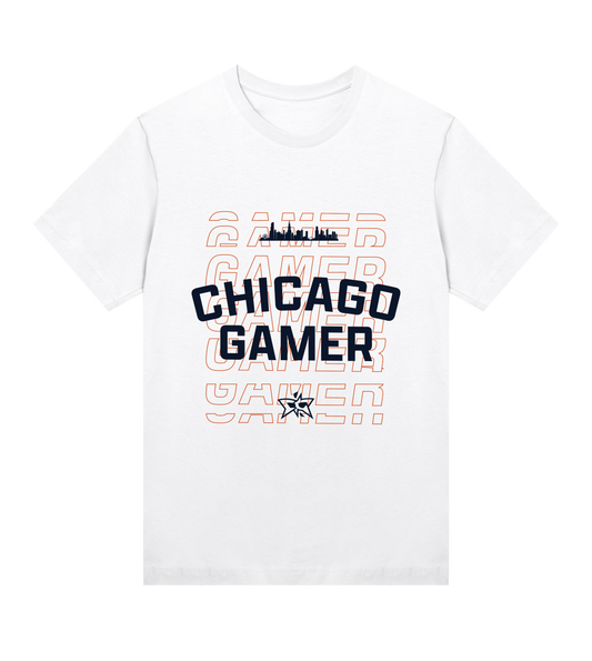 W - Chicago Gamer Skyline Tee - Navy