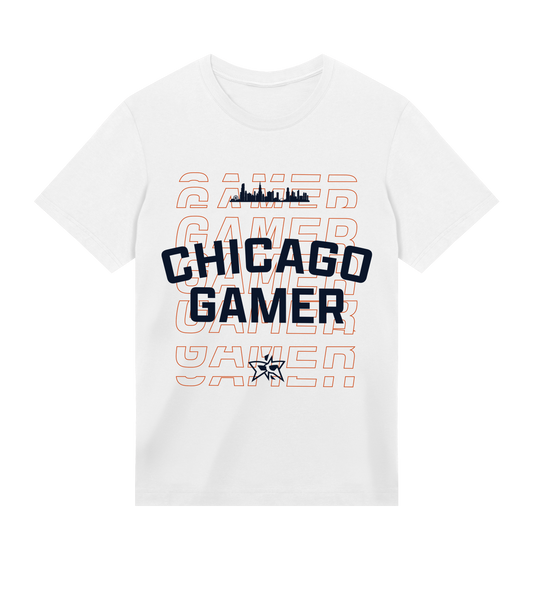 Chicago Gamer Skyline Tee - Navy