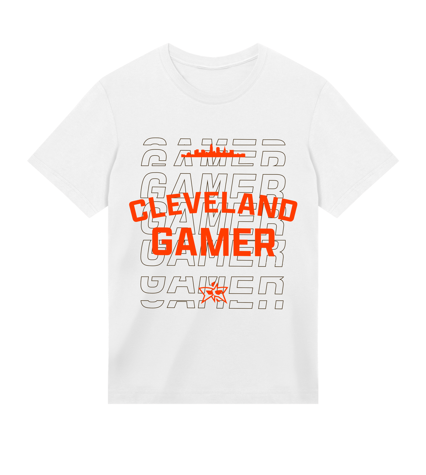 Cleveland Gamer Skyline Tee - Orange