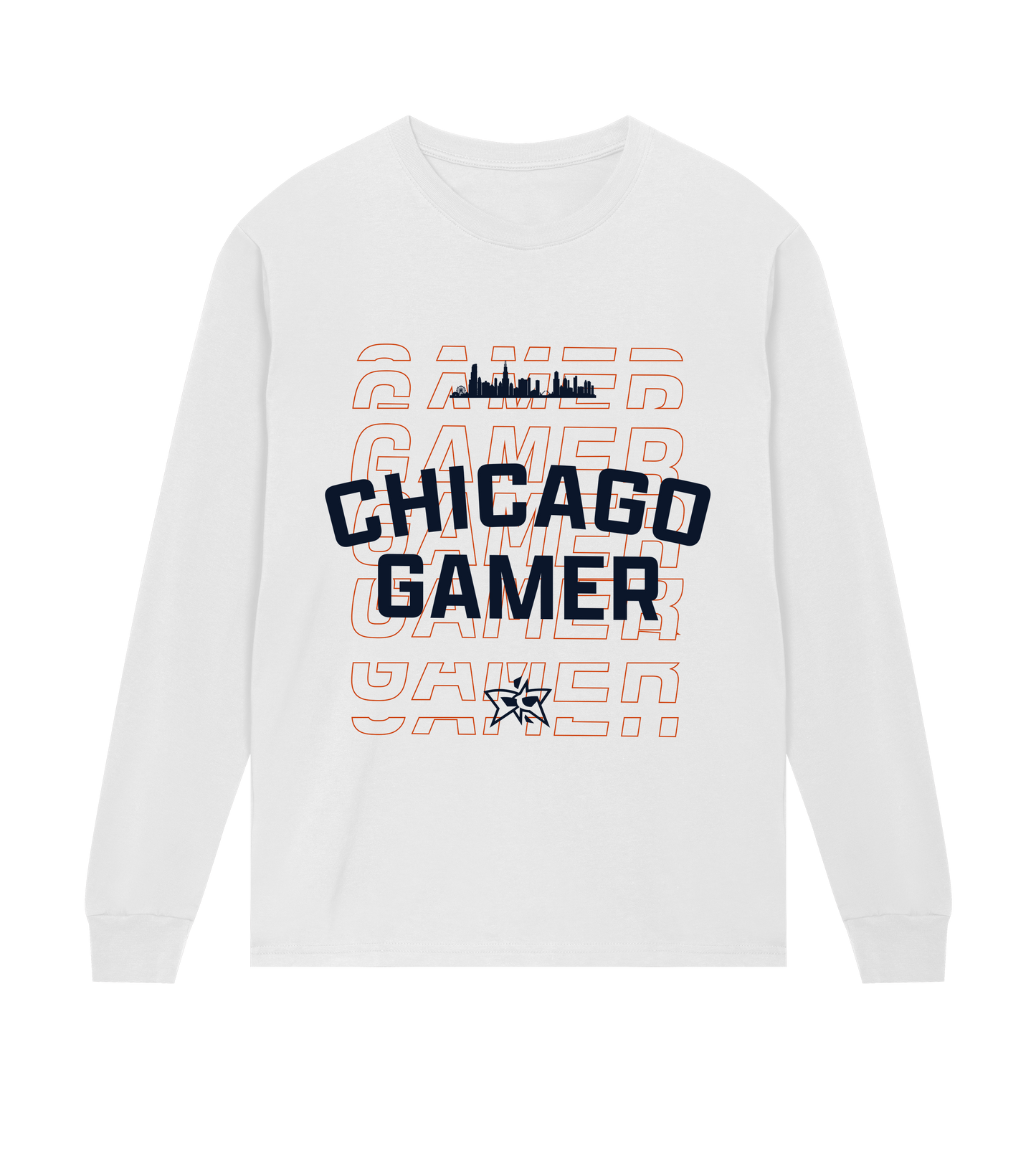 Chicago Gamer Skyline LS - Navy