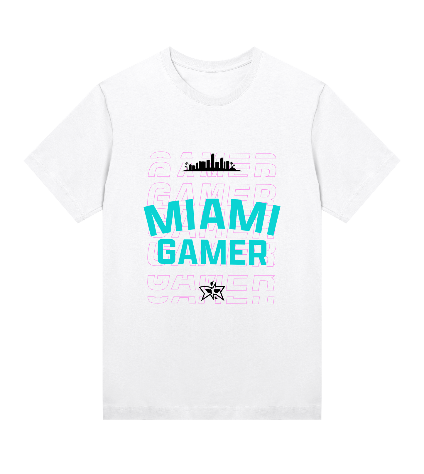 W - Miami Gamer Skyline Tee - Vice City