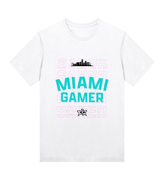 W - Miami Gamer Skyline Tee - Vice City